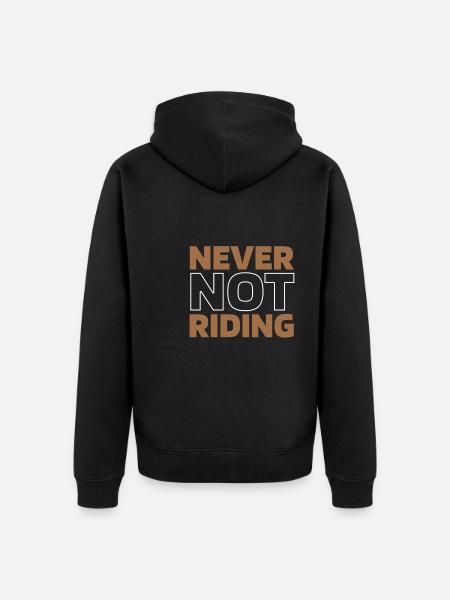 Rodeo Bull Riding - Unisex Premium Organic Zip Hoodie - black