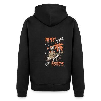 Guitare acoustique Skeleton - Veste à capuche bio Premium Unisexe - noir - Dos - Nico (187cm)
