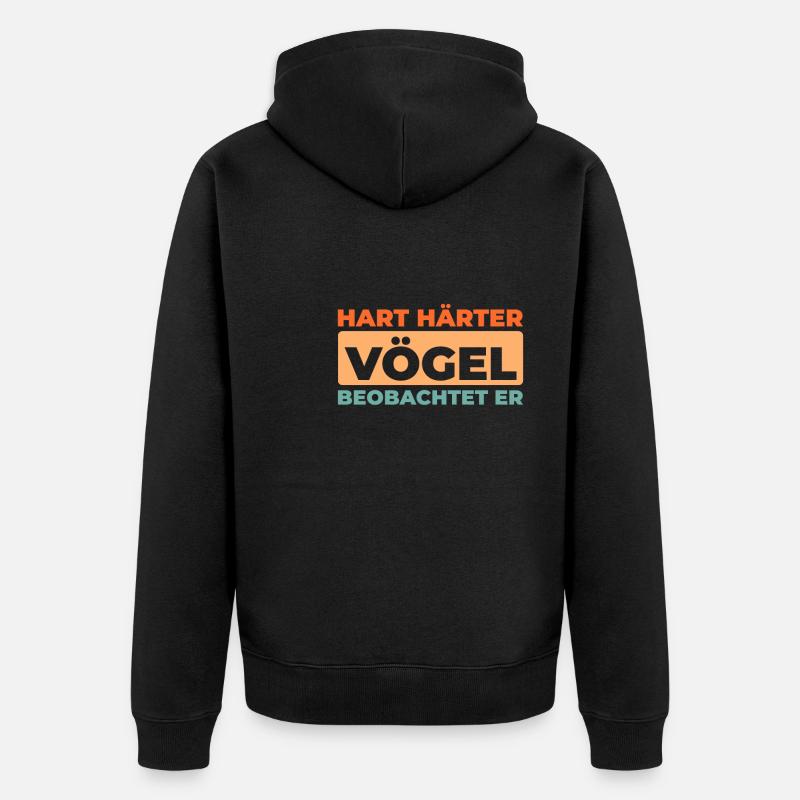 Ornithologues amateurs - Veste à capuche bio Premium Unisexe - noir