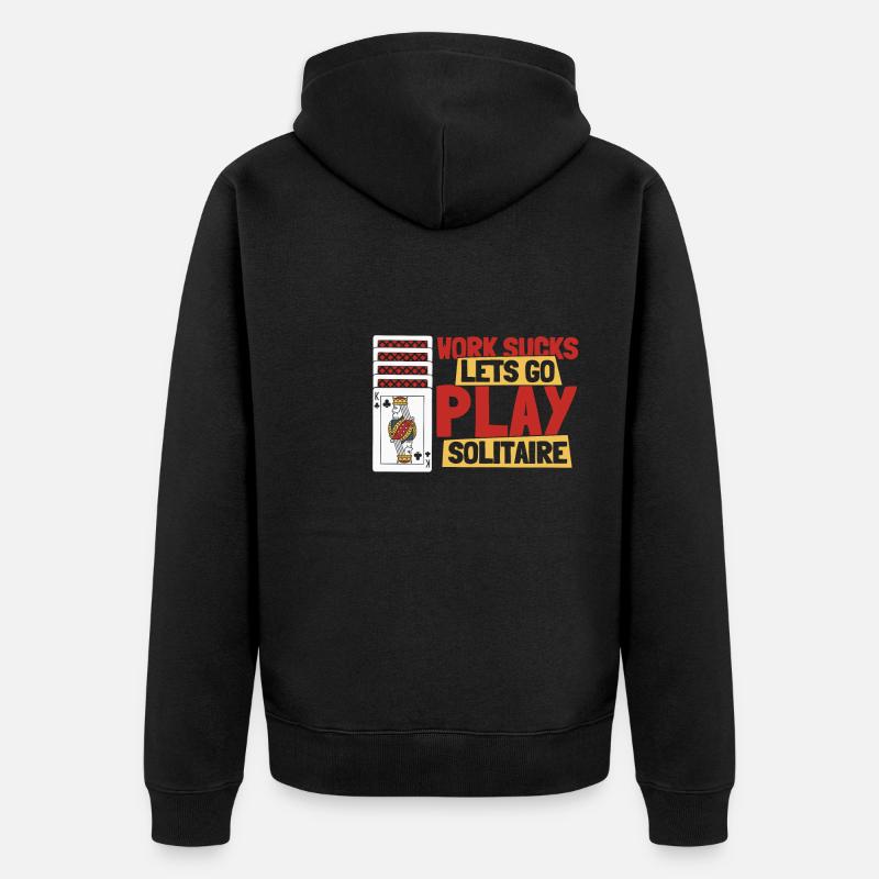 Solitaire - Veste à capuche bio Premium Unisexe - noir