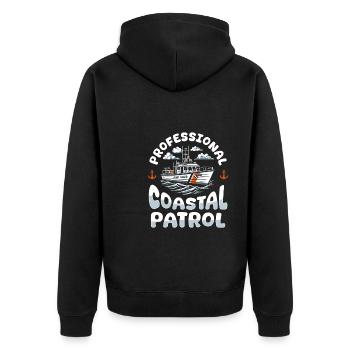 Garde-côte - Veste à capuche bio Premium Unisexe - noir - Dos - Nico (187cm)
