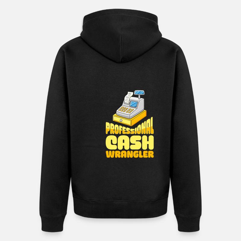 Caissier - Veste à capuche bio Premium Unisexe - noir