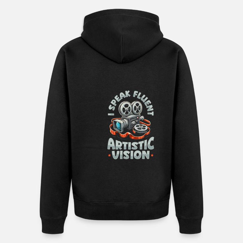 Kreativdirektor - Unisex Premium Bio Zip Hoodie - Schwarz