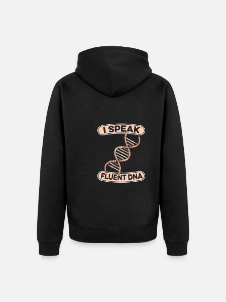 Geneticist - Unisex Premium Organic Zip Hoodie - black