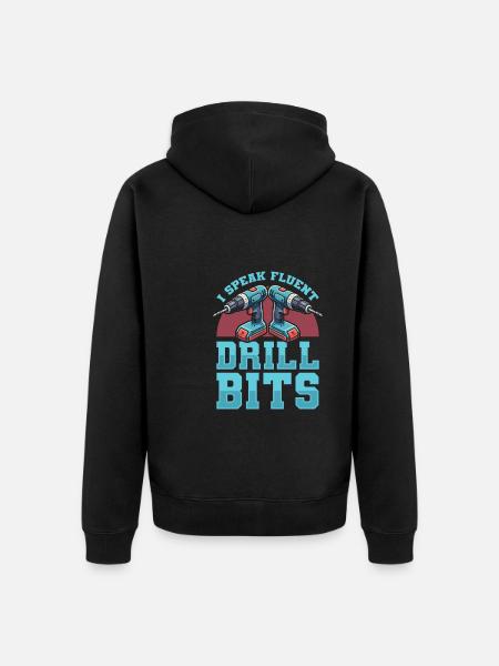Drill - Unisex Premium Organic Zip Hoodie - black
