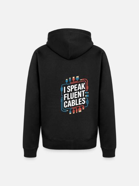Av Technician - Unisex Premium Organic Zip Hoodie - black