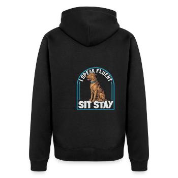 Dresseur d’animaux - Veste à capuche bio Premium Unisexe - noir - Dos - Nico (187cm)