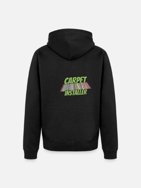 Carpet Installer Kader - Unisex Premium Organic Zip Hoodie - black