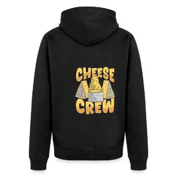 Équipe fromagère - Veste à capuche bio Premium Unisexe - noir - Dos - Nico (187cm)