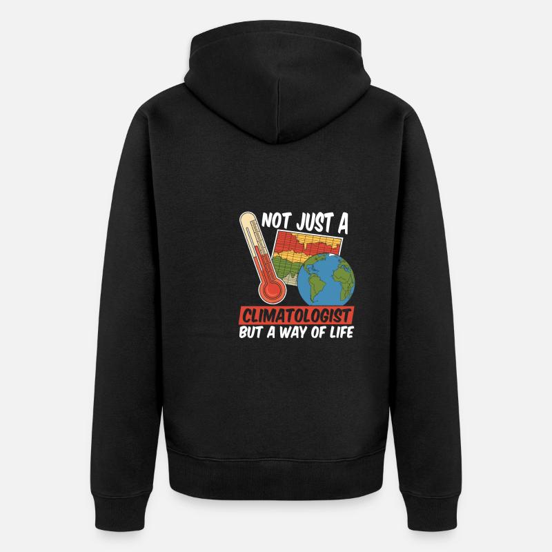 Climatologue - Veste à capuche bio Premium Unisexe - noir