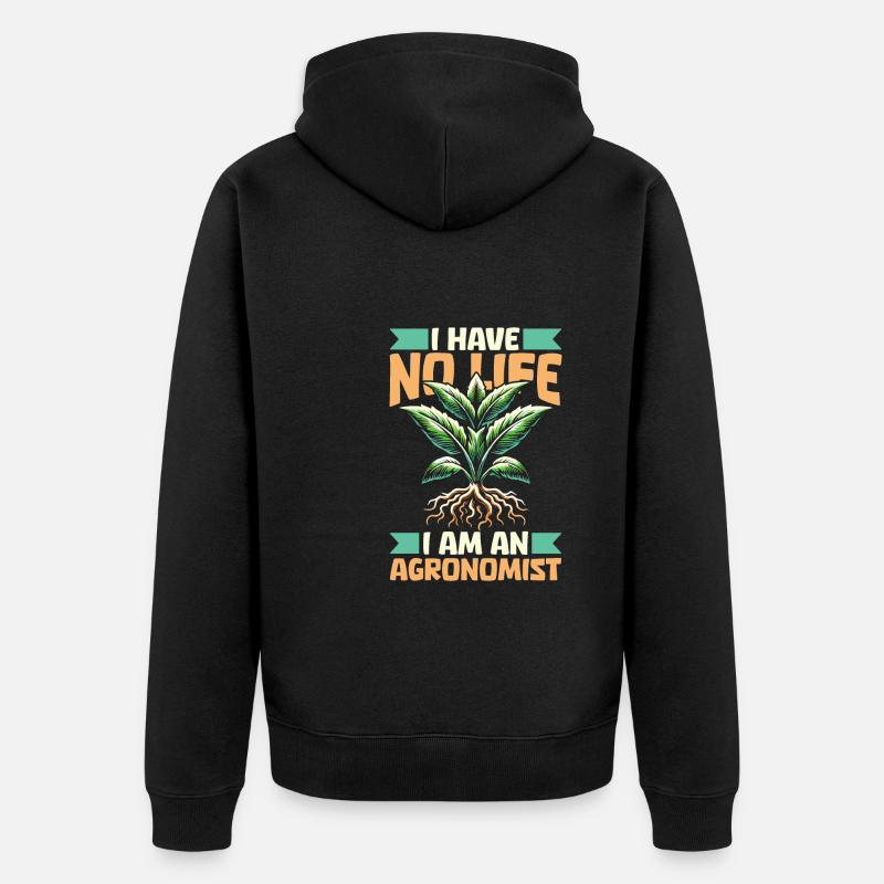 Agronome - Veste à capuche bio Premium Unisexe - noir