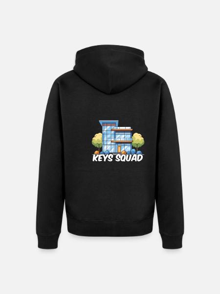 Real Estate Agent Squad - Unisex Premium Organic Zip Hoodie - black
