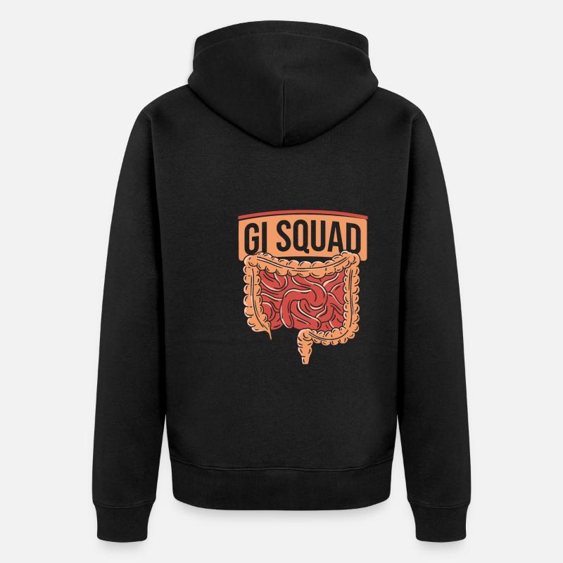 Proktologe Kader - Unisex Premium Bio Zip Hoodie - Schwarz