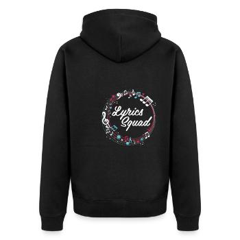 Équipe de rédacteurs - Veste à capuche bio Premium Unisexe - noir - Dos - Nico (187cm)