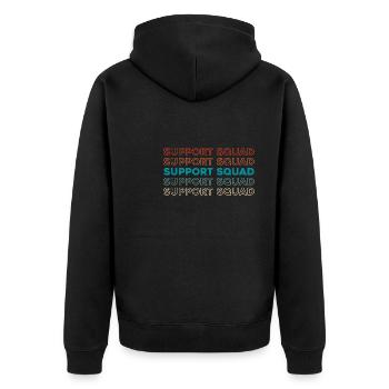 Sound Engineer Sound Engineer Kader - Unisex Premium Organic Zip Hoodie - black - Back - Nico (187cm)