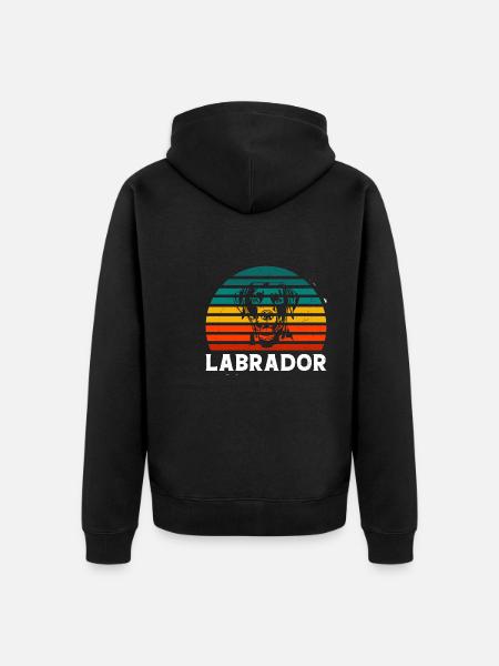 labrador - Veste à capuche bio Premium Unisexe - noir