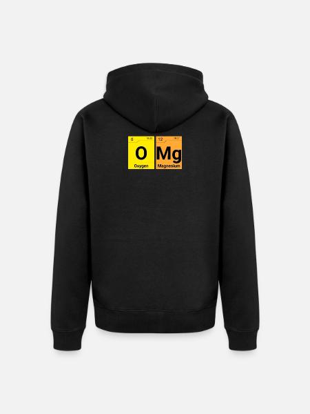 OMG Chemische Elemente - Unisex Premium Bio Zip Hoodie - Schwarz