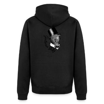 Gentleman Staffy - Veste à capuche bio Premium Unisexe - noir - Dos - Nico (187cm)