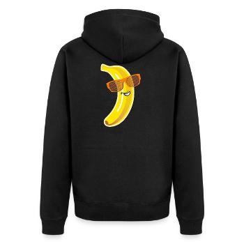 banane fraîche lunettes de soleil d'été Party Love Love - Veste à capuche bio Premium Unisexe - noir - Dos - Nico (187cm)
