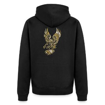 adler eagle bussard falke habicht hawk falcon13 - Veste à capuche bio Premium Unisexe - noir - Dos - Nico (187cm)