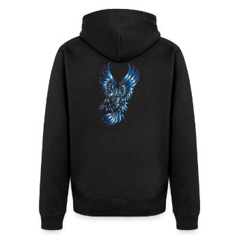 adler eagle bussard falke habicht hawk falcon14 - Veste à capuche bio Premium Unisexe - noir - Dos - Nico (187cm)