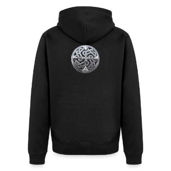 bouclier odin - Veste à capuche bio Premium Unisexe - noir - Dos - Nico (187cm)