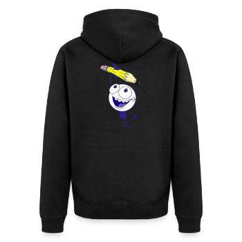 Compagnon de crayon - Veste à capuche bio Premium Unisexe - noir - Dos - Nico (187cm)