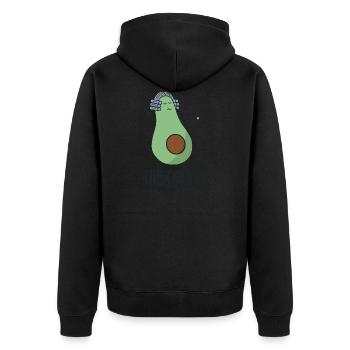 Advocado avocat vegan cadeau - Veste à capuche bio Premium Unisexe - noir - Dos - Nico (187cm)