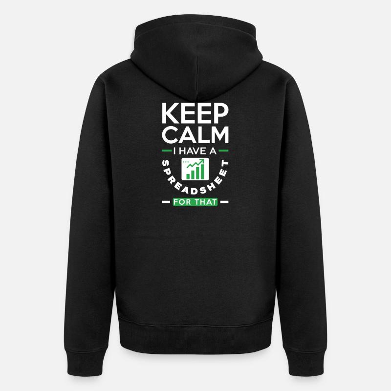 Data Engineering Datenanalyse Business - Unisex Premium Bio Zip Hoodie - Schwarz