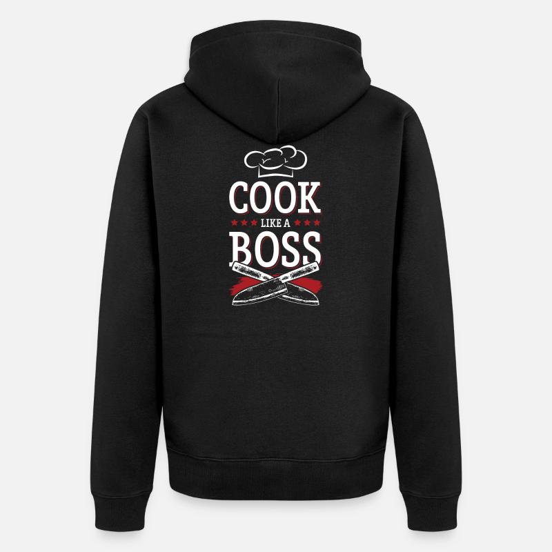 boss chef cuisinier - Veste à capuche bio Premium Unisexe - noir