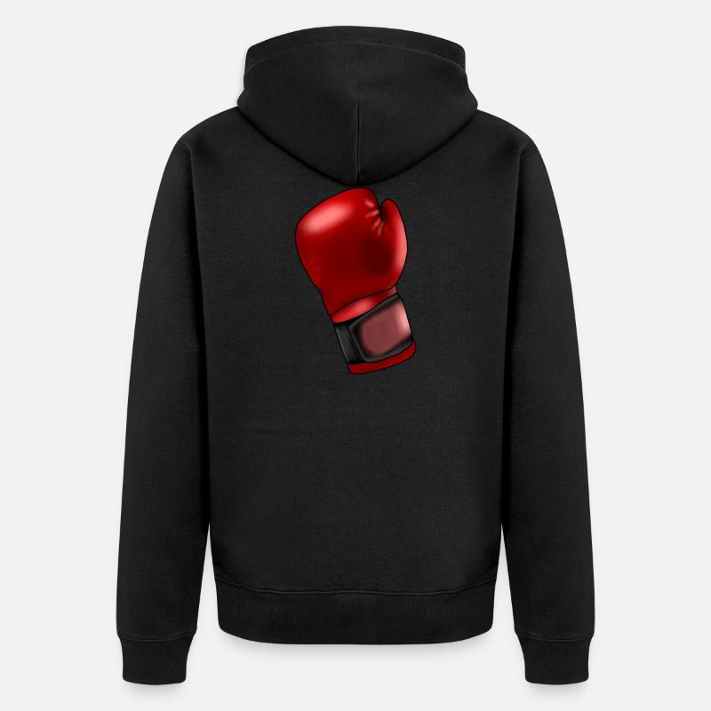Gant de boxe - Veste à capuche bio Premium Unisexe - noir