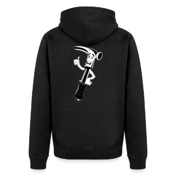 Hammer Cartoon - Veste à capuche bio Premium Unisexe - noir - Dos - Nico (187cm)