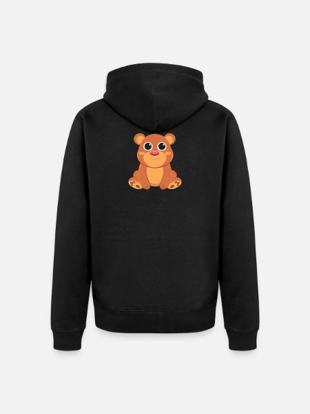 Ours ours - Veste à capuche bio Premium Unisexe - noir