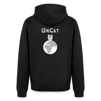 Unique: vous êtes unique, très spécial - Veste à capuche bio Premium Unisexe - noir - Dos - Nico (187cm)