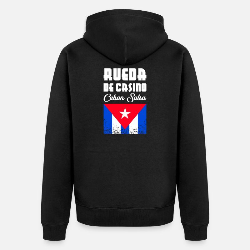 Rueda de Casino - Salsa cubaine - Veste à capuche bio Premium Unisexe - noir