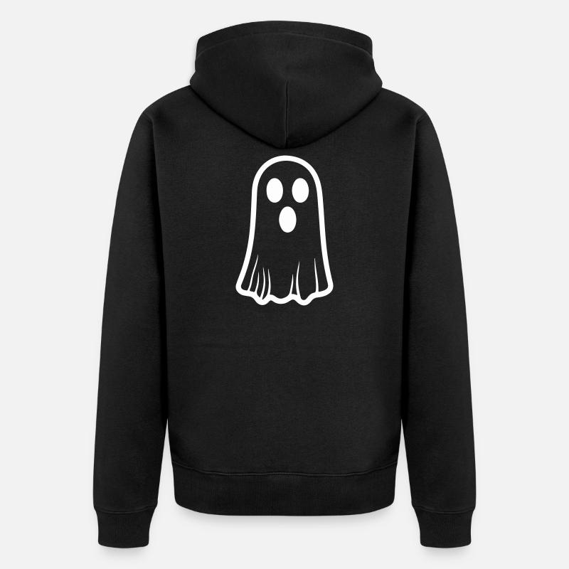 Ghost - Unisex Premium Bio Zip Hoodie - Schwarz