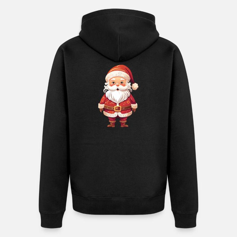 Joyeux Père Noël - Veste à capuche bio Premium Unisexe - noir