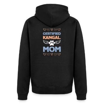 Kangal Mama certifié - Veste à capuche bio Premium Unisexe - noir - Dos - Nico (187cm)