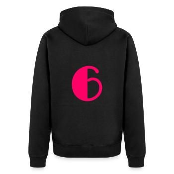 6. 6 ANS. 6e ANNIVERSAIRE. ANNIVERSAIRE 6 ANS. ANN - Veste à capuche bio Premium Unisexe - noir - Dos - Nico (187cm)
