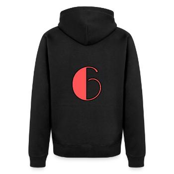 6. 6 ANS. 6e ANNIVERSAIRE. ANNIVERSAIRE 6 ANS - Veste à capuche bio Premium Unisexe - noir - Dos - Nico (187cm)