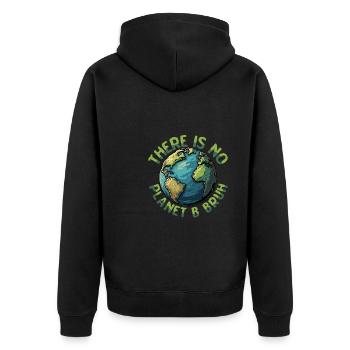 Il n’y a pas d’amoureux de la terre de la planète B Bruh - Veste à capuche bio Premium Unisexe - noir - Dos - Nico (187cm)