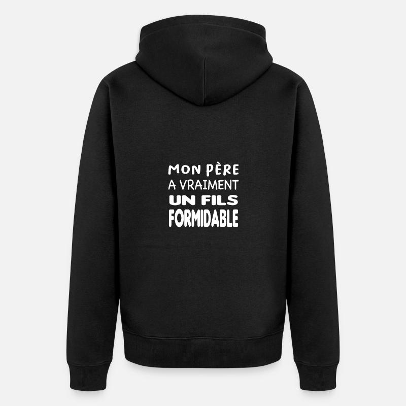 Fils formidable - Veste à capuche bio Premium Unisexe - noir