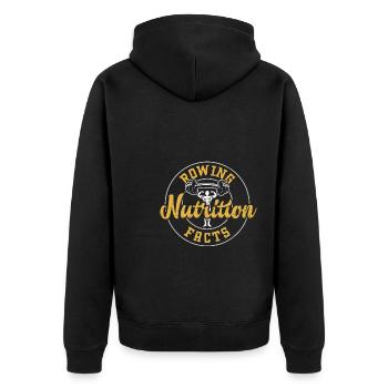 Aviron Valeur nutritive - Gym - Veste à capuche bio Premium Unisexe - noir - Dos - Nico (187cm)