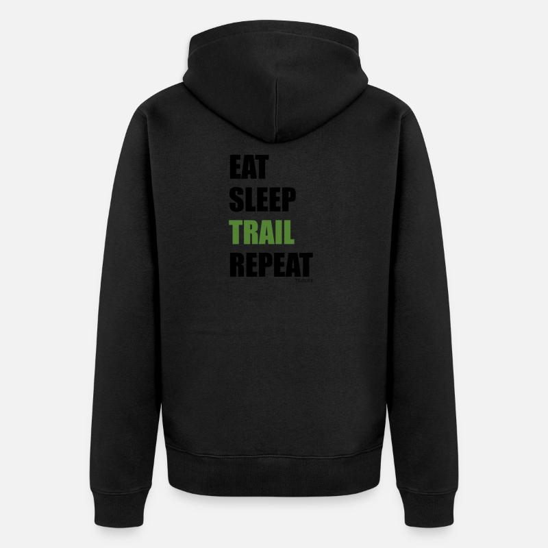 EATSLEEP - Veste à capuche bio Premium Unisexe - noir