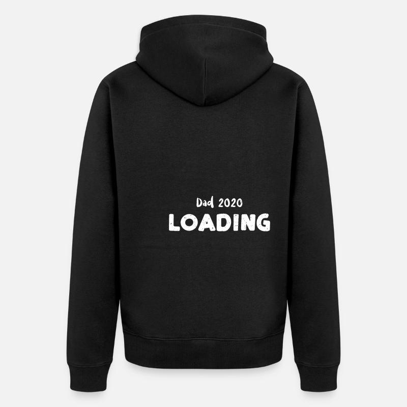 Dad 2020 Loading - Dad - Unisex Premium Bio Zip Hoodie - Schwarz