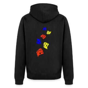 Sandwich Toast - Veste à capuche bio Premium Unisexe - noir - Dos - Nico (187cm)