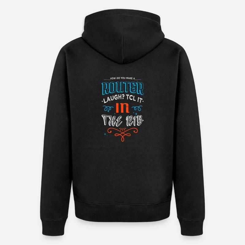 joke computers informatics c sharp programming - Unisex Premium Bio Zip Hoodie - Schwarz