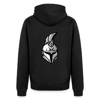 Casque spartiate Sparte - Veste à capuche bio Premium Unisexe - noir - Dos - Nico (187cm)