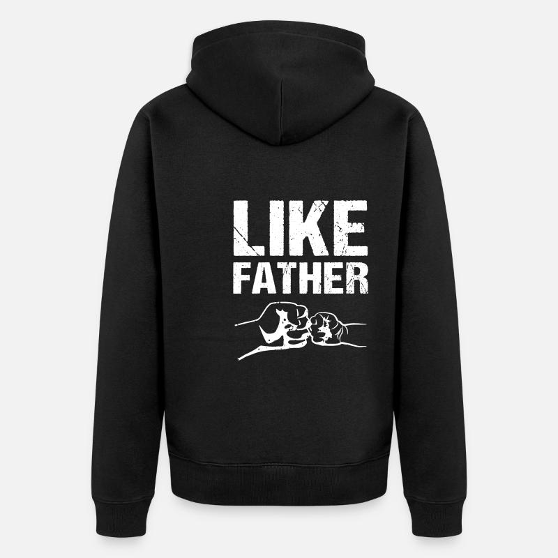 Comme Père Comme Fils - Veste à capuche bio Premium Unisexe - noir