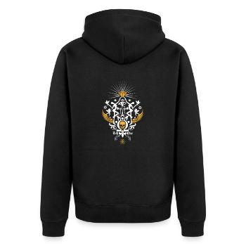 paris Je t'aime - Veste à capuche bio Premium Unisexe - noir - Dos - Nico (187cm)